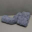 MIULEE Pack of 2 Dusty Blue Faux Fur Throw Pillow Covers 18x18 Inch Boucle Decorative Sherpa Pillow Covers Fuzzy Accent Soft Sheepskin Fleece for Boho Home Decor Sofa Living Room Couch Bed