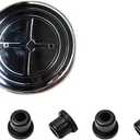 82mm Roundel Emblem Kit - Tool-Free Installation for German Luxury Vehicles, Exact Fit Hood and Trunk Badge Upgrade for X Models & 3/5/7 Series (2000-2025) (1, Carbon Fiber Black White)