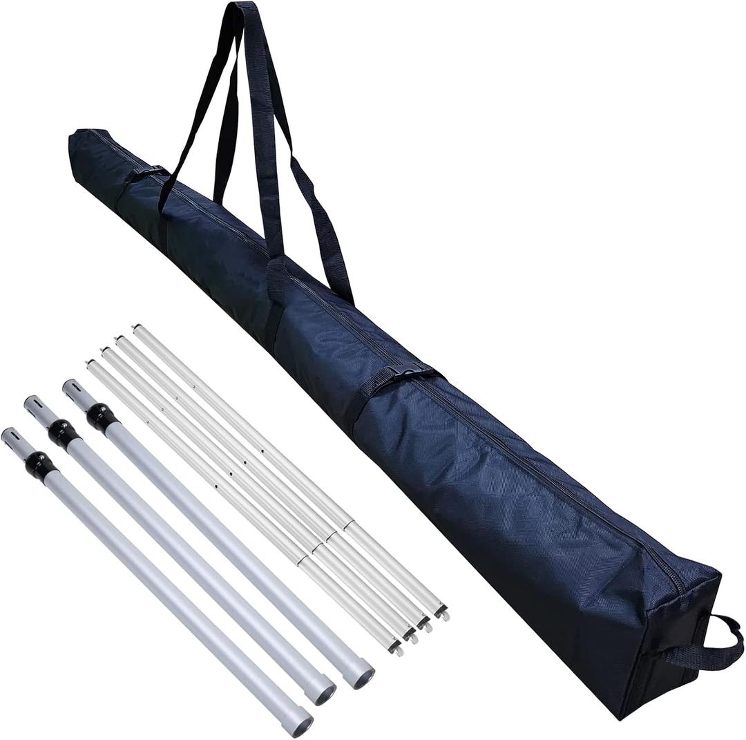 6ft Pipe and Drape Stand Bag - Upright and Crossbar Bag for Metal Backdrop Stand