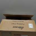 Collapsible Wagon Cart Foldable Beach Wagon with All-Terrain Wheels - 380 LBS Heavy Duty Grocery Cart for Shopping, Beach, Camping, Sports, Garden (Black)