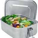 NERTHUS FIH 940 Stainless Steel Lunch Box 800 ml Stainless Steel Metal Lunch Box, Airtight, Lightweight, Reusable and Easy to Clean