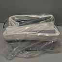 OIAHOMY 3 Pack Storage Basket for Organizing, 13''X9.85''X8.7'' Storage Bins,Woven Basket Basket with Handles, Toy Storage Basket Bin,Stylish Room Decor Basket, White & Grey variegated