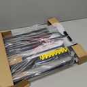 Regalo Safety 29-49" Easy Step Extra Wide Baby Gate for Doorways & Bottom of Stairs, Pressure Mounted Safety Gate with Door for Babies, Toddlers & Pets, Black