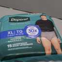 Depend Fresh Protection Adult Diapers, Incontinence Underwear for Men, Disposable, Maximum, Extra-Large, Grey, 15 Count