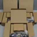 Lanwandeng (3 Sets) All Keyed Same Entry Knobs&Single Cylinder Deadbolt for Exterior Front Doors, Round Ball Matte Black Finish Entry Door Lock with Same Keys