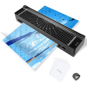 All-in-One 9" Laminator Kit with 10 Sheets & Corner Rounder | Quick 3-Min Warm-Up, Perfect for Teachers, Home, Office | Portable & Hassle-Free