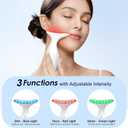 Neck Massager Portable Facial/Neck Massager with Constant Temperature Heat Therapy and Vibration Massage. USB Rechargeable, Three Adjustable speeds. Relieves Fatigue and aids in Skincare Absorption