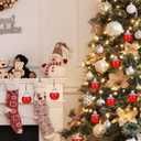 Milisten 10pcs Christmas Drink Balls Juice Bottles Clear Ornament Balls Christmas Fillable Booze Tree Ornaments Water Bottle Bulbs Xmas Booze Pendant Ball for Party 5.07ounce, Silver