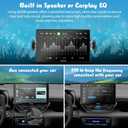 CARPURIDE W901 Pro with Wireless Bluetooth Transmission Portable Carplay & Android Auto Car Stereo, 1080P Touch Screen, Mirror Link/GPS/Siri/FM, with 3 Bracket