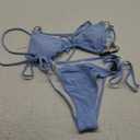 RELLECIGA Women's Triangle Bikini Set S Blue