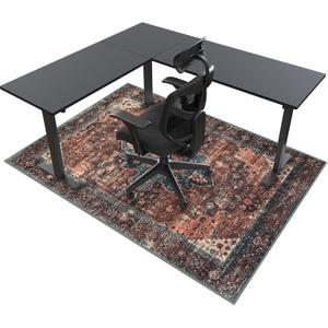 Anidaroel 46"x72" Large Chair Mat for Hardwood Floor/Tile Floor, Desk Chair Mat for Hard Floors, Under Desk Rug Protector for Rolling Chair, Low Pile Carpet Floor Mat for Home Office
