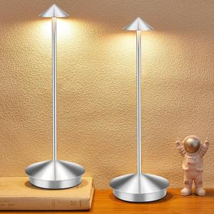 Portable Led Cordless Lamp Table Light 2 Pack, Rechargeable 6000mAh Battery Outdoor Table Lamp for Dinning Restaurant Patio Bedroom Camping, IP54 Waterproof, Dimmable Portable Led Cordless Lamp Table Light 2 Pack, Rechargeable 6000mAh Battery Outdoor Table Lamp for Dinning Restaurant Patio Bedroom Camping, IP54 Waterproof, Dimmable