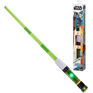 STAR WARS Lightsaber Forge Kyber Core Sabine Wren, Officially Licensed Green Customizable Electronic Lightsaber, Toys for 4 Year Old Boys and Girls