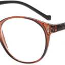 NORPERWIS 5 Pairs Reading Glasses - Standard Fit Spring Hinge Readers Glasses for Men and Women (Black Purple Red Blue Brown, 3.50, Medium)