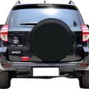 Aolowewin Black Spare Tire Cover, Spare Wheel Cover for Toyota RAV4, Honda CR-V, Jeep Liberty, Ford Bronco SUVs, Dust-Proof Tire Cover Protector (M: 225/65R17, 235/55R18, 235/65R17)