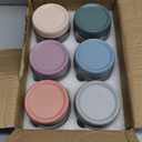 NETANY 6-pack 16 oz Overnight Oats Containers with Lids, Glass jars with Airtight Lids, Wide mouth Mason Salad jars, Glass Food Storage Containers for Snacks, Yogurt, Spice Sugar