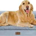 Extra Large Dog Bed Orthopedic Waterproof: Memory Foam Dog Bed for XL XLarge Extra Big Dogs - Couch Sofa - Washable with Removable Cover (Grey)
