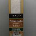 Cordless Linen Roman Shades, Premium Blackout Roman Window Shades, Custom Washable Fabric Roman Shades for Windows, Doors, French Doors, Kitchen Windows, Brown