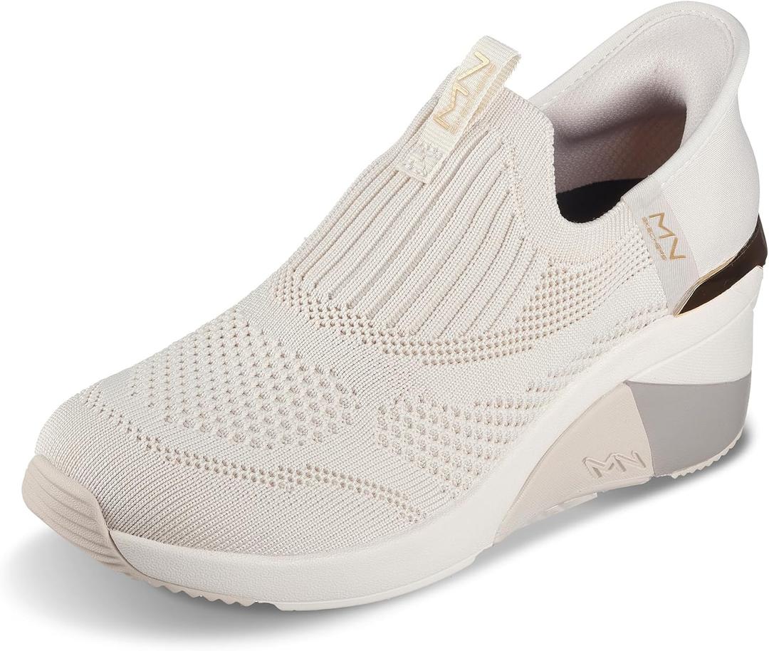 Skechers Women's A-Wedge - Crecent Hands Free Slip-ins Shoes (6.5)