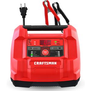 CRAFTSMAN 6A Car Battery Charger and 100A Engine Starter, 6-in-1 Solution, Battery Maintainer, 30A Boost, for 6V/12V Power Sport, Automotive, and Marine Batteries, CMXCESM253