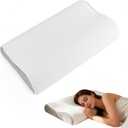 Cervical Neck Pillow for Neck Pain Relief - Ergonomic Memory Foam Pillow for Sleeping, Side Back Stomach Sleepers, Breathable & Washable Cover (Soft)