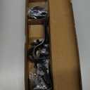 2 Pack Heavy Duty Curtain Rods for Windows 66 to 120 Inch, 1 Inch Black Adjustable Curtain Rod Set with Easy Installation and Modern Design (A1,Black,30-120",2Pack)