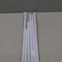 Tension Curtain Rod 17 to 28 Inch Adjustable Tension Rods 6 Pack Expandable Spring Tension Rod White No Drilling for Closet Kitchen Cupboard Wardrobe Door Bookshelf DIY Projects