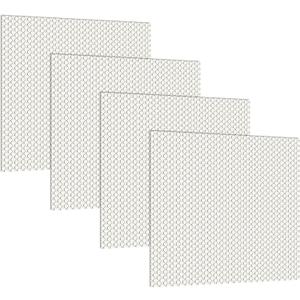 Frienda 4 Pcs Light Covers Replacement Flat Clear Prismatic Acrylic Ceiling Light Cover Panels(24" x 24" x 0.1")