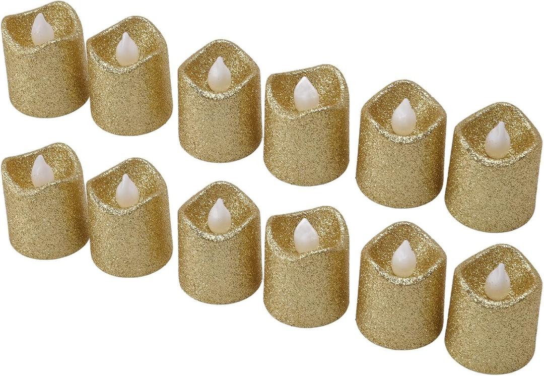 24-Pack Flameless LED Tea Lights Candles Battery Operated, 200+Hour Fake Electric Candles TeaLights for Votive, Aniversary, Wedding Centerpiece Table Decor, Funeral, Halloween, Christmas