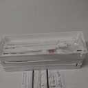 SPACEKEEPER Storage Rolling Cart, 3 Tier Laundry Room Organization Utility Cart Bathroom Organizer Mobile Shelving Unit Shelves Multi-Functional Trolley, White