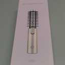 Youbella Cordless Hair Curling Iron Brush, Portable Travel Hair Curler, Mini 1.5 Heated Round Brush, 3-in-1 USB Rechargeable Straightening Wand for Styling & Smoothing, 200 Million Ionic Care, Pink