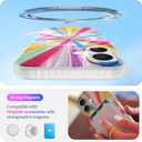 LONLI Hue - Magnetic Case for iPhone 16 - [Compatible with Magsafe] - [360 Shock-Absorbent Bumper] - [Cute and Unique Phone Cover for Girls and Women] - Cosmic Portal