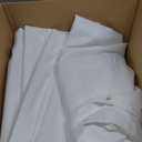 BRILLMAX 6 Pack White Tablecloths 90 x 156 Inch for 8ft Rectangle Tables - 150 GSM Polyester Fabric, Floor Length Drop, Water, Stain & Wrinkle Resistant Cloth Cover for Wedding Reception Banquet