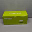 Leaf Blower Cordless - 21V Powerful Electric Leaf Blower with 2 Batteries and Charger, 2 Speed Modes, 2.0Ah Lightweight Battery Powered Leaf Blowers for Lawn Care, Patio, Dust, Blowing Leaves (Green)