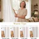 H.VERSAILTEX Natural Linen Grommet Curtains 84 Inch Length for Living Room 2 Panel Drape Semi Sheer Neutral Country Rustic Farmhouse Boho Curtain Bedroom Muslin Look Light Filtering, Heathered Natural
