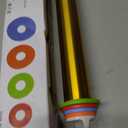 Adjustable Rolling Pins for Baking, Stainless Steel Rolling Pin with Thickness Rings, Metal Dough Roller for Fondant Cookies Pastry Pizza Pasta, Measuring Rolling Pin Baking Tools for Cake Baker, Gold