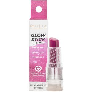 Pacifica Lipstick Oil  Glow Stick Lip Tint Oil - Hydrating Tinted Lip Balm with Vitamin E for Moisturized Lips, Sheer Tint & Natural Gloss, Vegan & Cruelty-Free, 0.14 oz (Sunrise)