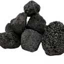 Tfwadmx 10 Pack Aquarium Black Lava Rock Fish Tank Volcanic Pumice Stones for Betta Fish Shrimp (1.96''-3.14'')