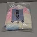 Betusline Girl's Hooded Rain Jackets Lightweight Print Waterproof Trench Coat Windbreaker Raincoats for Girls, 11-12 Y