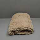 OLANLY Thick Bathroom Rugs 47x20, Extra Soft Absorbent Chenille Striped Bath Rugs, Rubber Backing, Machine Wash Dry, Bath Mats for Bathroom Floor, Tub and Shower, Home Decor Accessories, Beige