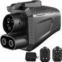 2025 New Nacs to CCS Adapter, 500A/1000V, Fast Charge NACS to CCS1 Electric Vehicle Charging Adapter, Compatible with Tesla Supercharger V3/V4 Stations & Rivian, Ford, GM EVs and More