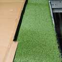 Dog Grass Pee Pad with Tray - Fake Turf Grass Non-Shedding, Odor Resistant Easy Clean, Eco-Reusable Indoor/Outdoor Puppy Potty 34x23inches