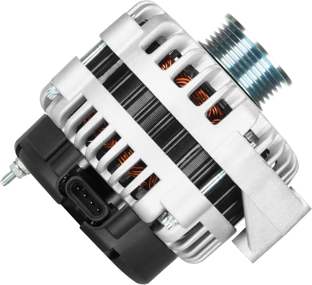 Alternator Replacement New Fit for Chevy Avalanche 1500 2500 Express Silverado Tahoe GMC Savana Sierra 1500 2500 3500 03-04, for Rainier 5.3L 04-06, for Trailblazer 5.3L 06, for Hummer H2 6.0L 03-05