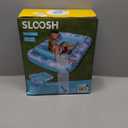 SLOOSH Inflatable Tanning Pool Lounger Float, 70" x 46" Pool Floats Adult with Pillow, 4 in 1 Suntan Tub Raft Floatie,Sunbathing Bed Lounge for Water Blow Up Kids Ball Pit Party Gifts, L-Blue