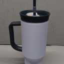 Owala Stainless Steel Triple Layer Insulated Travel Tumbler with Spill Resistant Lid, Straw, and Carry Handle, BPA Free, 40 oz, Blue (The Great Blue) (40 Ounces (Pack of 1))