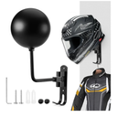PAHTTO Motorcycle Helmet Holder, Helmet Rack Wall Mount 180 Degree Rotation Helmet Hanger with Double Hook for Coats, Caps, Hats, Motorcycle Accessories