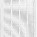 EZ-FLO 16 x 25 Inch (Duct Opening) Return Air Vent Cover for Wall or Ceiling, Solid Steel Return Air Filter Grille, HVAC Vent Cover, White, 61671