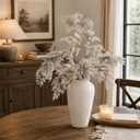 3 Pcs Fall Stems for Vase 41 Inch Tall Faux Fall Floral Stems Realistic Artificial Branches for Home Mantel Garden Hotel Farmhouse Decor White