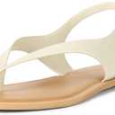 The Drop Women's Cinda Thong Sandal (5, Cream)
