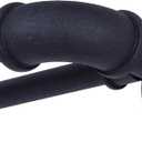 Sun Zero SN47079 Bronn Industrial Pipe Blackout Wrap Around Double Curtain Rod, 36-66" Adjustable Length, Matte Black Finish, 3/4" and 5/8" Diameter Textured Steel Tubes